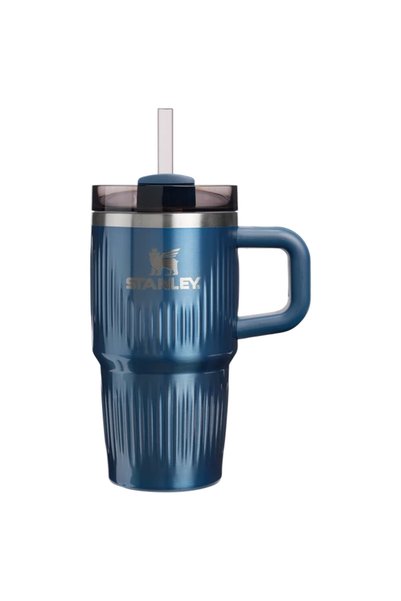 Stanley Quencher ®   H2.0 Fluted Tumbler Thermos Cup with Straw |   0.60 L