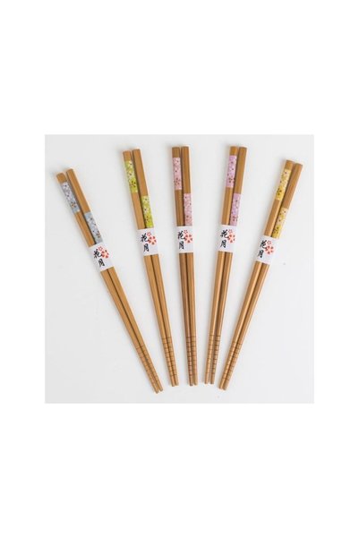 Jumbo Bete Chopsticks cu Modele - 5 perechi