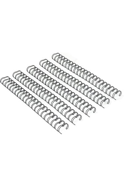 Rayson Double Loop Wire Binding Spines, 2:1 Pitch, 23-Loop, 9.5mm, Black