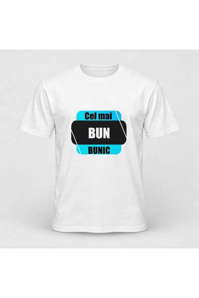 Fabricacucadouri.ro Tricou personalizat Cel mai bun bunic, albastru