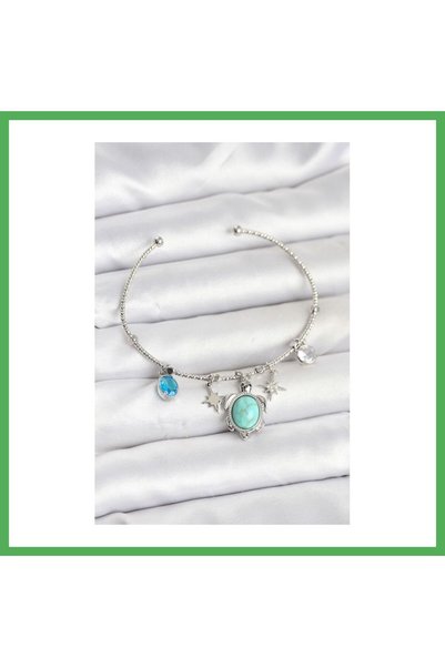 Nur store Çanta سوار كاريتا كاريتا فضي اللون للنساء مع حلية BEZOSS