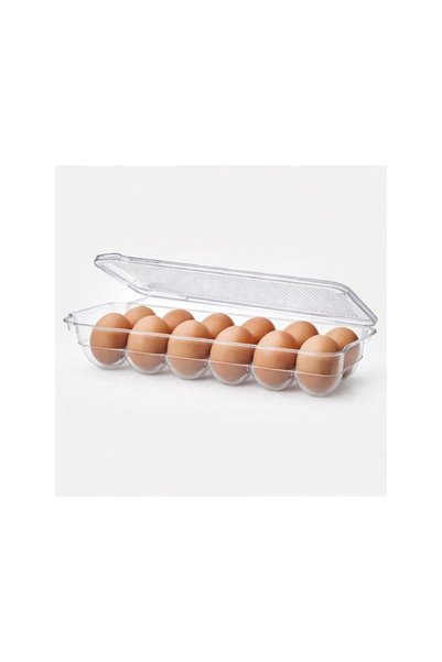 Jumbo Διαφανής Θήκη Αυγών με 12 Θέσεις 32x8x11εκ.