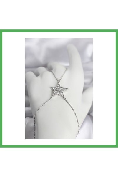 Nur store Çanta Brass Silver Color Zircon Stone Star Model Women's Shahmeran ...