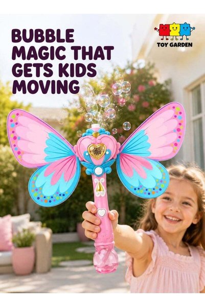 TOY GARDEN Girls Princess Music Bubble Wand – Electric Automatic Magic Butter...