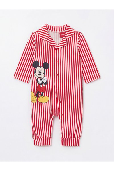 LC Waikiki Esvab • Modern & Distinctive Mickey Mouse Printed Baby Boy Jumpsuit