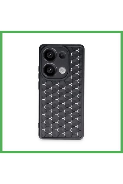 Nur store Çanta غطاء سيليكون متوافق مع هاتف Redmi Note 13 Pro 5G - أسود BEZOSS