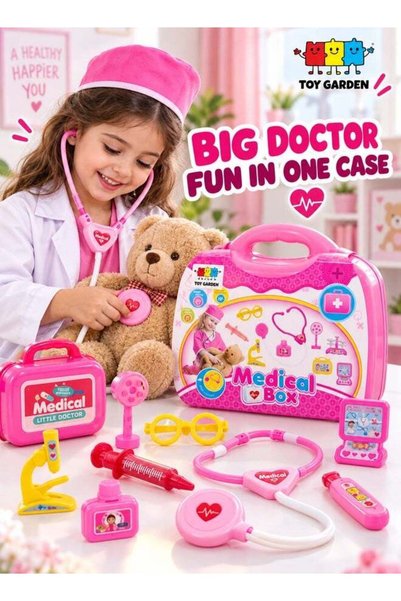 TOY GARDEN Doctor Brief Case Set – Big and Small Pretend Play Doctor Toys Kit...