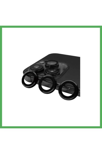 Nur store Çanta iPhone 14 Pro Max Compatible Raze Metal Camera Lens - Black B...