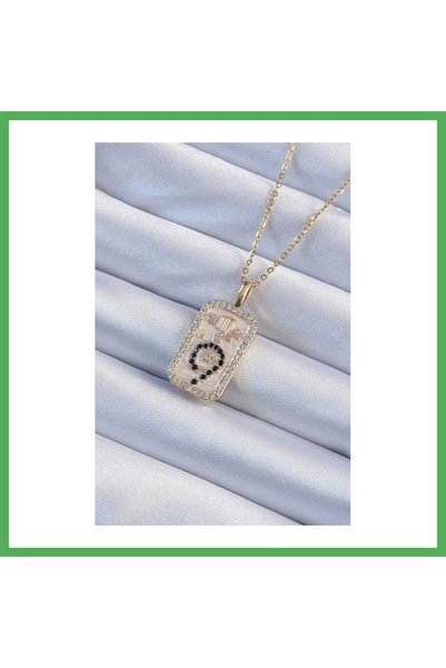 Nur store Çanta 316L Steel Chain Gold Color Zircon Stone Minimal Daisy Figure...