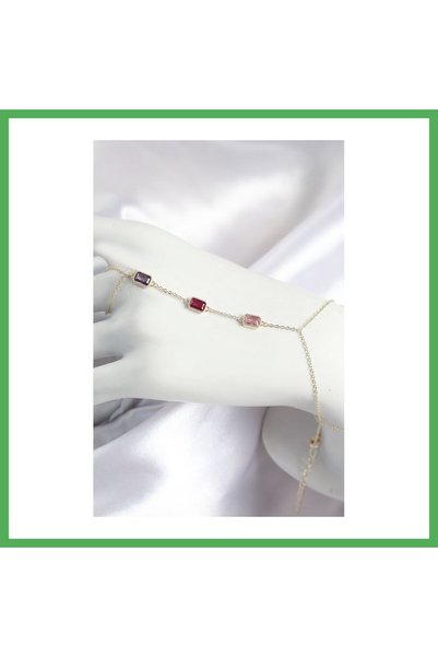Nur store Çanta حجر الزركون الملون النحاسي، موديل مستطيل، لون ذهبي، شاهميران ...