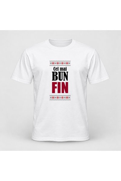 Fabricacucadouri.ro Tricou personalizat Cel mai bun fin, motive traditionale