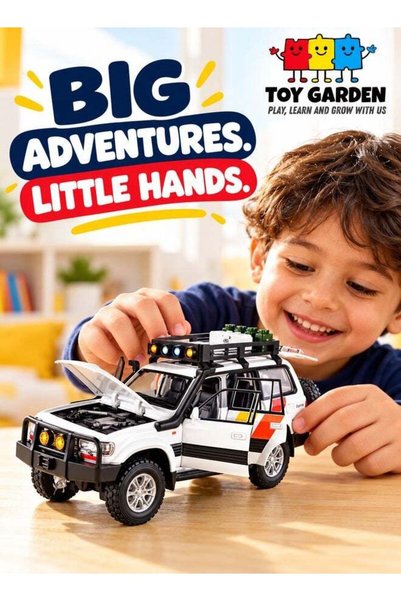 TOY GARDEN 1:24 Scale Simulation of Classic Luxury SUV Model Pull Back Car wi...