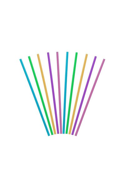 Jumbo Paie de Plastic Reutilizabile Colorate Ø5x210mm - 50buc