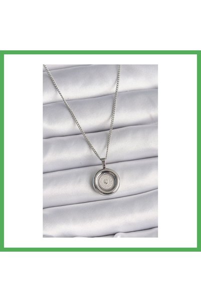 Nur store Çanta 316L Steel Silver Color Chain Silver Color Model Women's Neck...