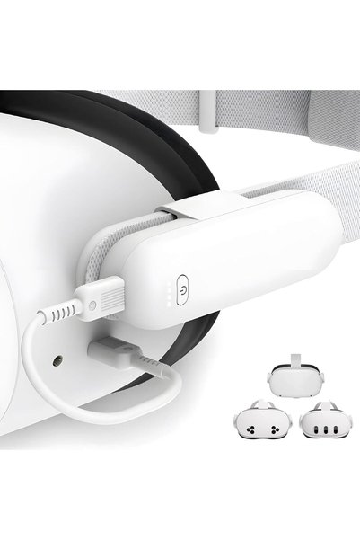 XICEN بطارية إضافية لـ Meta/Oculus Quest 2/Quest 3/Quest 3S، سعة 5000 مللي أم...