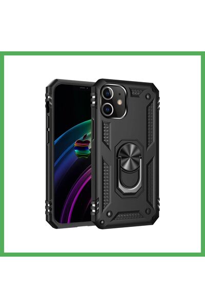 Nur store Çanta غطاء سيليكون متوافق مع هاتف iPhone 12 Mini مع حلقة صوفيا - أس...