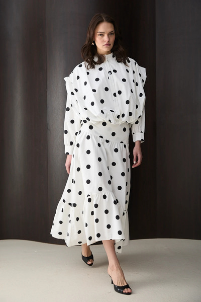Melike Tatar Polka Dot Skirt 32-2829
