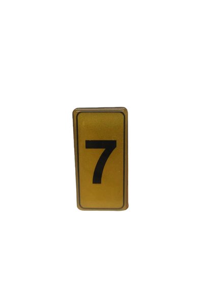 INURA GLOBAL Apartment Door Number 7 Silicone Adhesive Backed 10-Piece Pack