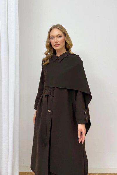 Melike Tatar Segmented Long Trench 32-3001