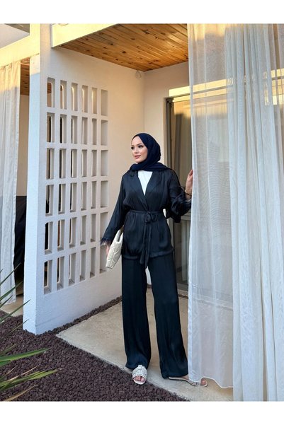 Melike Tatar Handle Feather Suit 32-3576