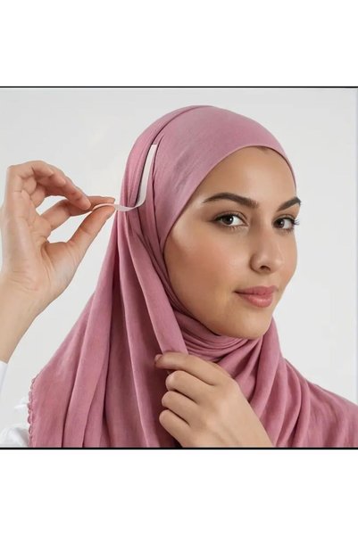 Generic Hijab Fabric Tape Set, 72 Pieces, Transparent, PVC, Double-sided Adhe...