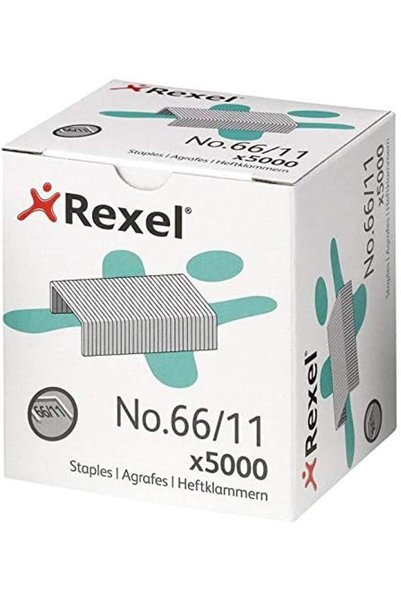 Rexel دبابيس، 66/11، عبوة من 5000 قطعة