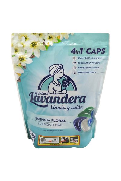 Lavandera Detergent capsule 4 în 1 Essencia Floral pentru rufe albe și colora...