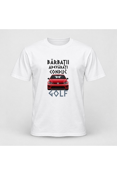 Fabricacucadouri.ro Tricou personalizat Barbatii adevarati conduc golf