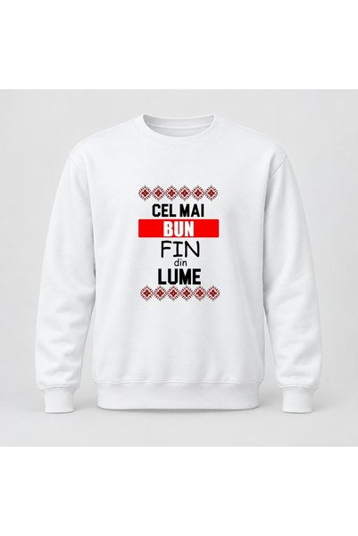 Fabricacucadouri.ro Pulover personalizat Cel mai bun fin din lume, motive tra...