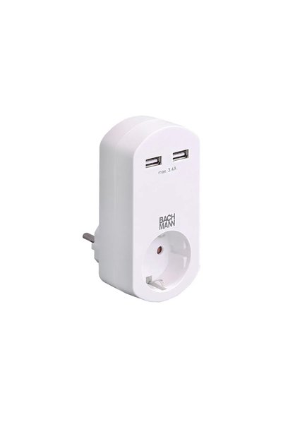 Bachmann 11434 Τροφοδοτικό με 2 θύρες USB, μαύρο