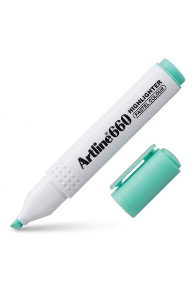 artline قلم تحديد 660 ذو طرف مقطوع 1-4 مم باللون الأخضر الباستيل