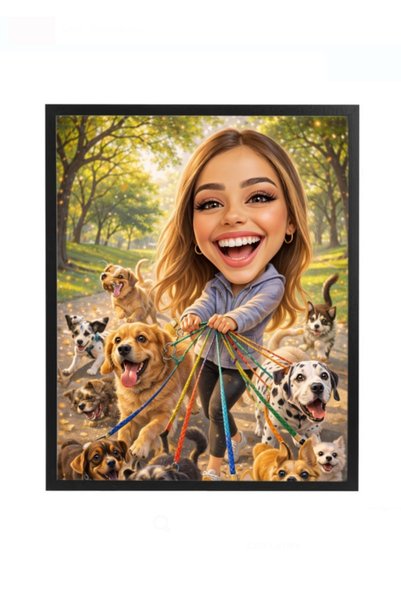 Fabricacucadouri.ro Rama foto personalizata cu caini - cadou pentru iubitori ...