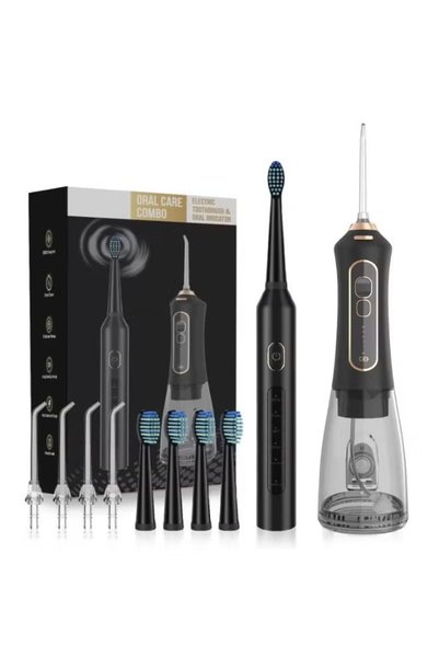 Rabos Water Flosser and Electric Toothbrush Combo Pack Oral Irrigator