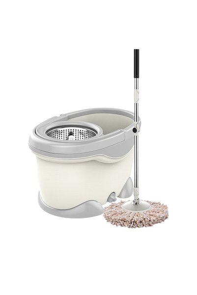 Generic Brand Set Găleată și Mop Rotativ 360°, Cu Dublă Actiune Centrifuga, P...