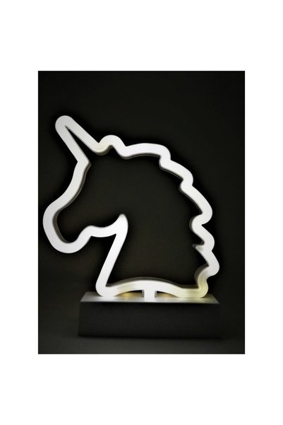 Generic Brand Battery-Powered Unicorn Light Decoration 25 cm Cool White