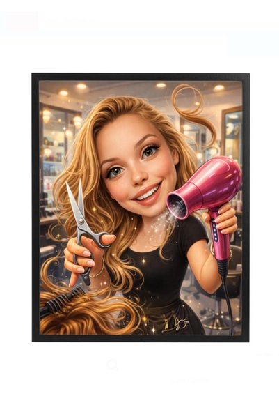 Fabricacucadouri.ro Rama foto personalizata cu poza – cadou hairstylist, coaf...