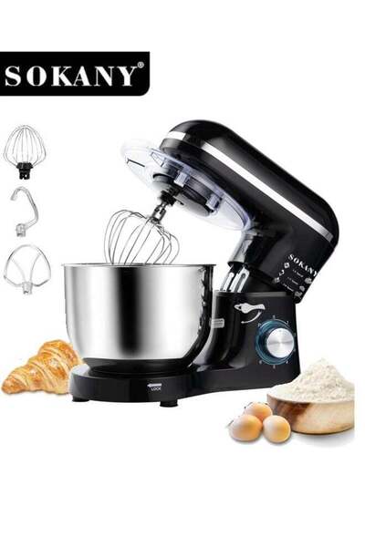 Generic sokany Kitchen Stand Mixer, with 8L Stainless Steel Bowl, 6 Speed Set...