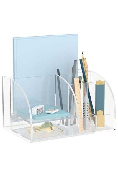Generic TPGP Office Desk Organisers and Accessories, Acrylic Desk Tidy with P...
