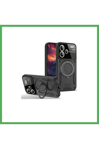 Nur store Çanta غطاء حماية Redmi Note 13 Pro Plus مع حامل عدسة Joy Lens - أسو...