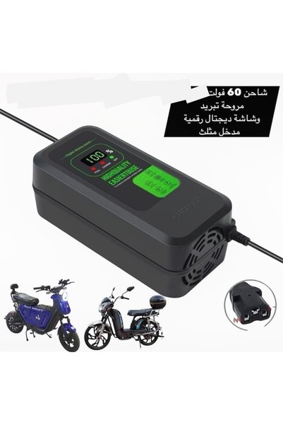 Generic Brand 60V Smart Electric Scooter & E-Bike Charger - with Cooling Fan ...