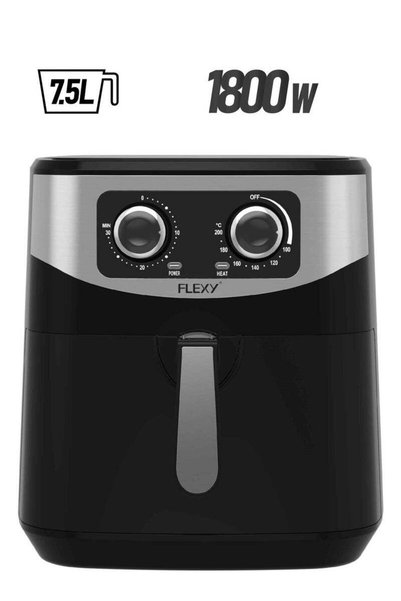 Generic Flexy 7.5L Stainless Steel Air Fryer With 1800W Adjustable Temperatur...
