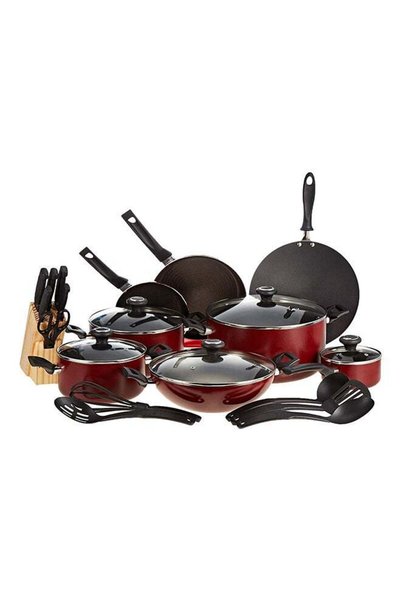 Prestige 25-Piece Aluminium Non-Stick Coating Durable Design Non-Slip Ergonom...