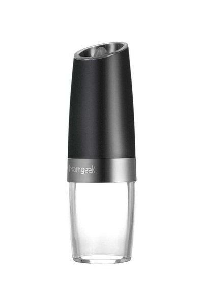 Generic homgeek Gravity Electric Salt And Pepper Mil Black/Clear/Grey 20.2x6.3cm