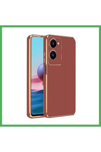 Nur store Çanta حافظة متوافقة مع هاتف Vivo Y18 من السيليكون - أحمر BEZOSS
