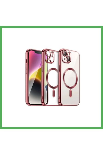 Nur store Çanta غطاء كروس مغناطيسي آمن متوافق مع آيفون 13 - أحمر BEZOSS