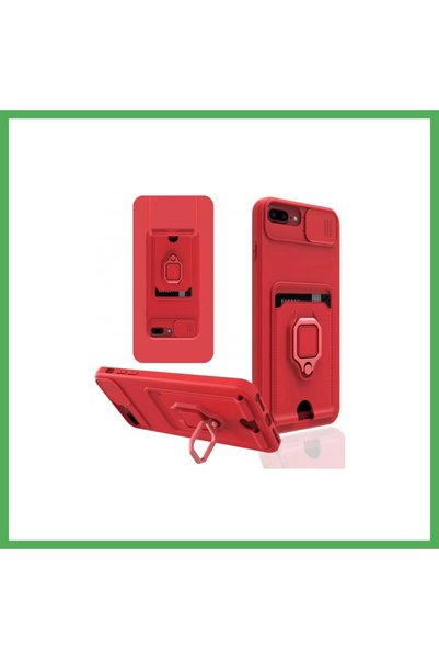 Nur store Çanta iPhone 7 Plus Compatible Case Zuma Silicone with Business Car...