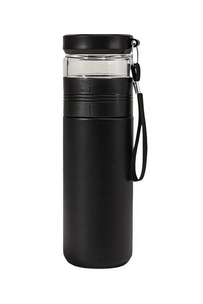 Weather Forecast 304 L Steel 500 ml Camping Thermos with Herb Brewing Apparat...
