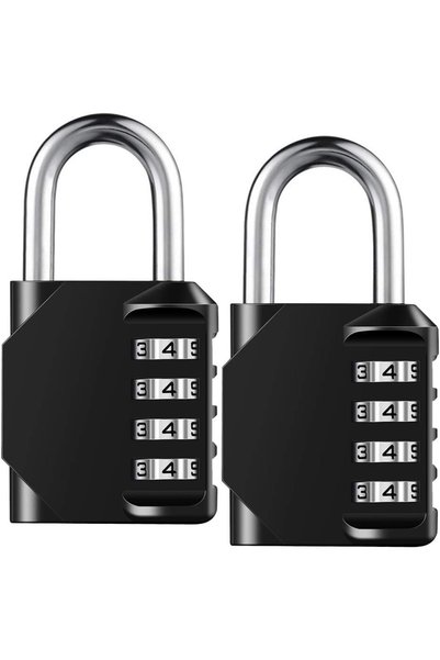 GENERAL AIHYTU Combination Lock Resettable 4 Digit Padlock with Combination, ...