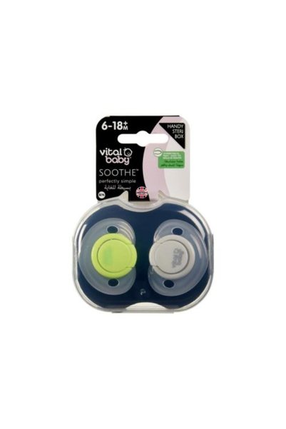 Generic Brand Soft touch pacifier for girls, 6-12 months, 2 pieces of