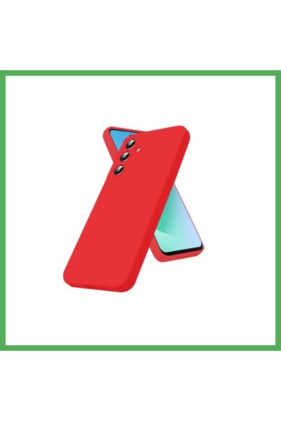 Nur store Çanta سامسونج جالاكسي A17 5G متوافق مع السيليكون المخملي النانوي - ...